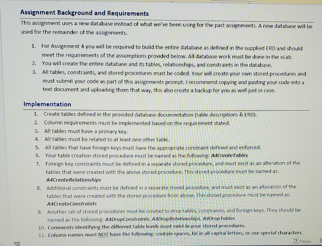 Assignment Background and Requirements This
