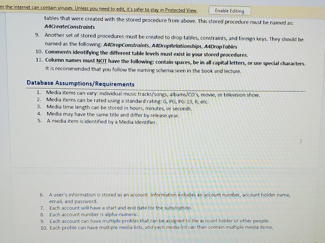 Assignment Background and Requirements This