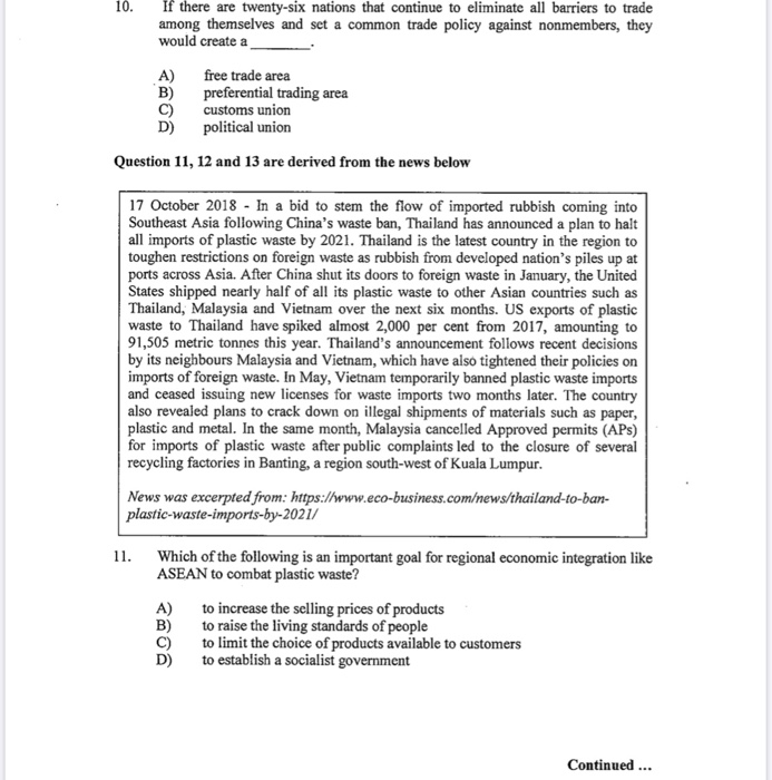 PART A: MULTIPLE CHOICE (40 marks) Read each