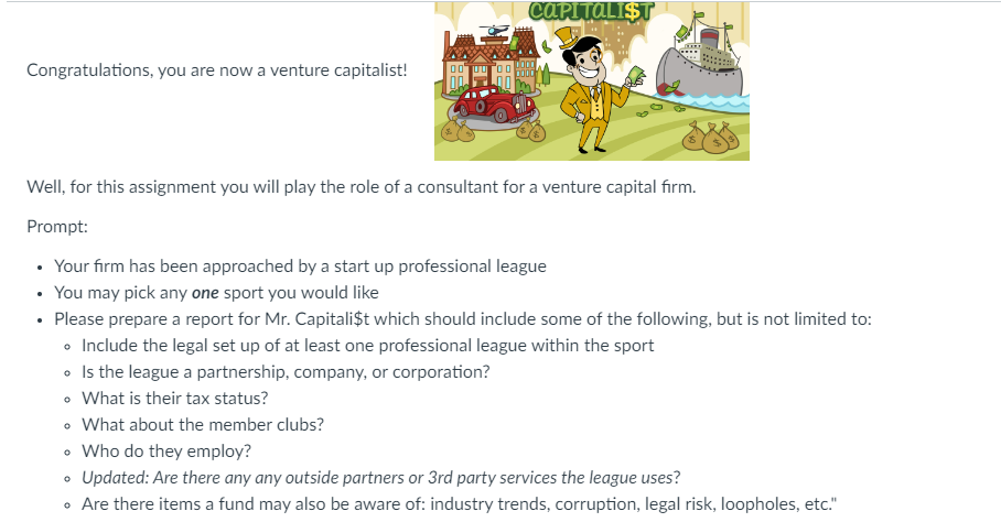 Congratulations, you are now a venture