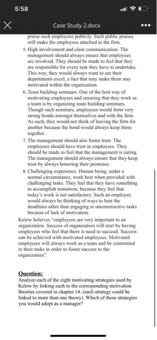 5:57 Case Study 2.docx Case Study 2 (10 points;