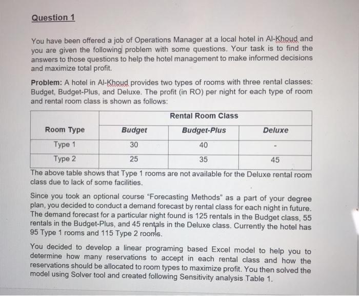 management science Q1 (e) The management is