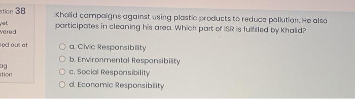 stion 38 et vered Khalid campaigns against using