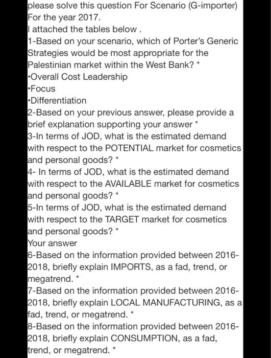 please solve this question For Scenario