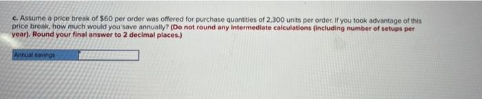 Given the following information, formulate an