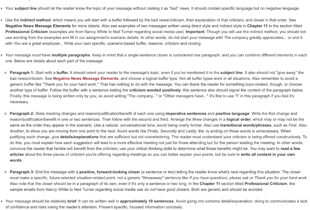 Written Message 4 will test your ability to