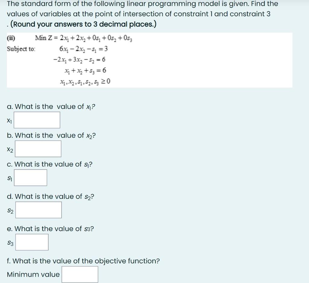 + + The standard form of the following linear