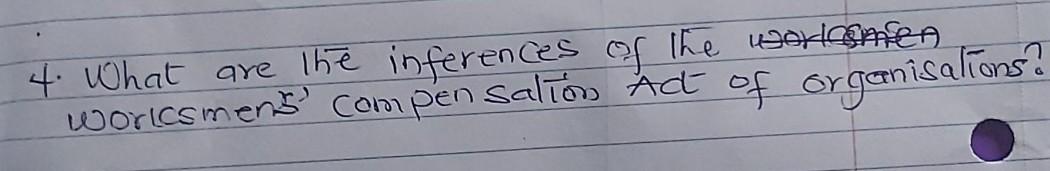 4. What are the inferences of the worlama