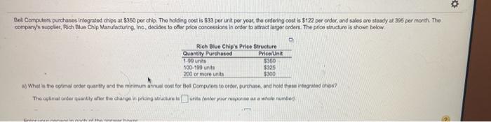 Bet Computers purchases integrated chips at $350