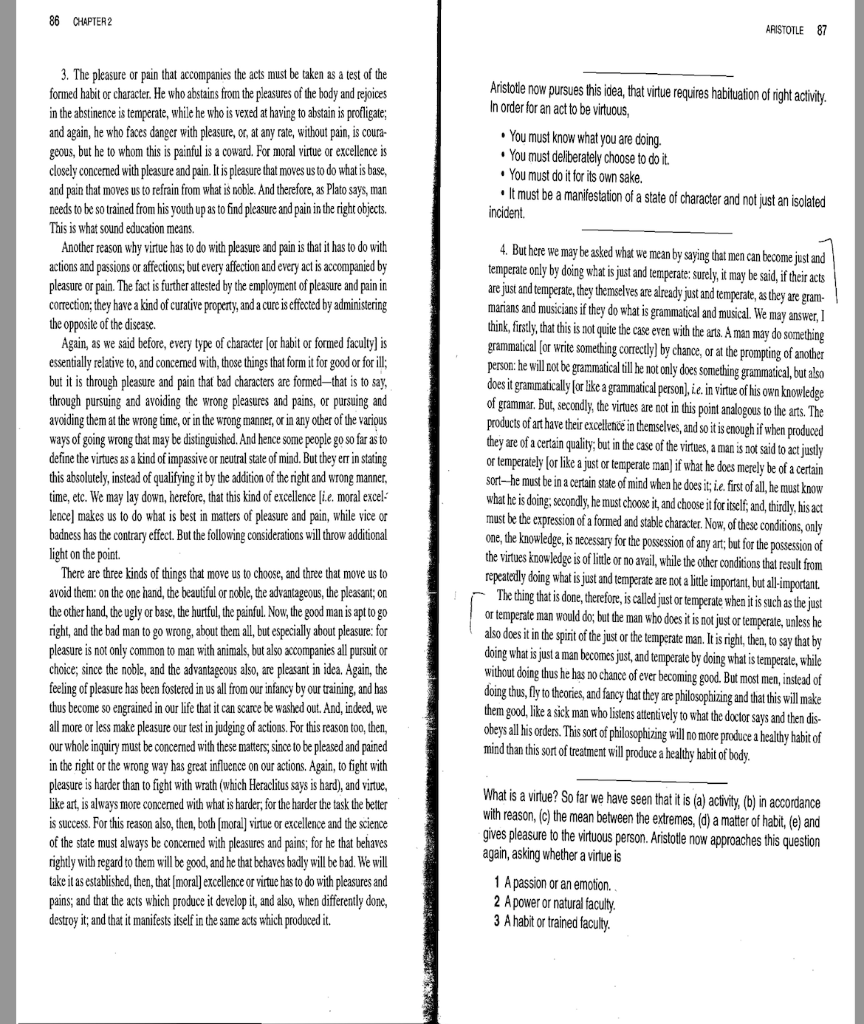 Aristotle defines the Good as that at which all