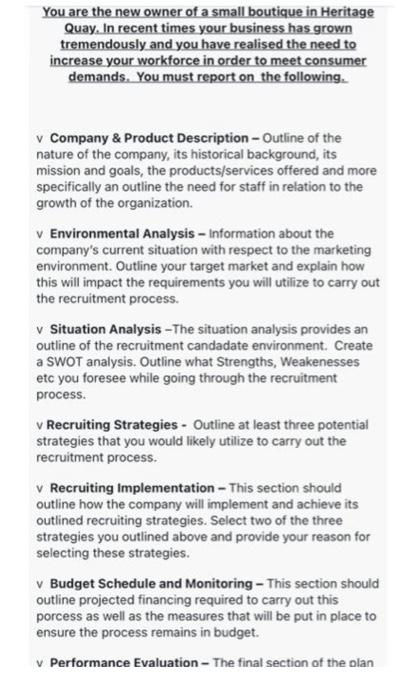 You are the new owner of a small boutique in