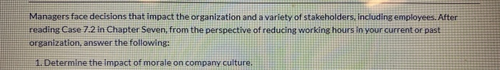 Case 7.2 BambooHR Says No to More ihan a 40-Hour