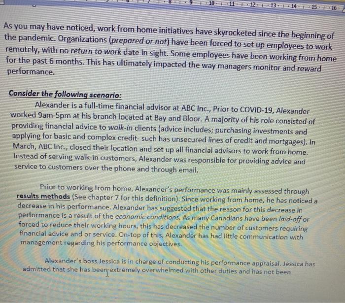 16 As you may have noticed, work from home