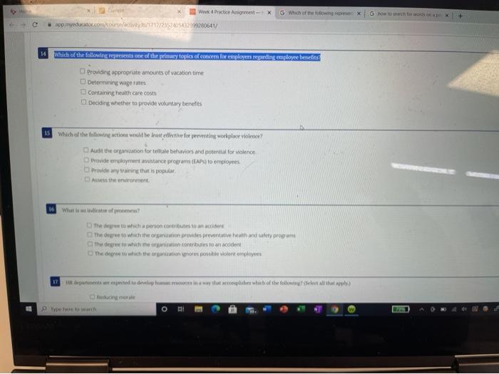 I JUST NEED ANSWER 14-17 I NOTICED IT WASNT VERY