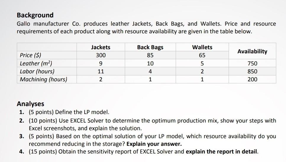 Operations Research Optimization Please include