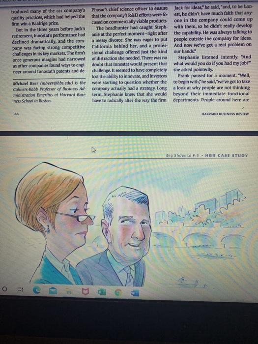 the case study is called : Big Shoes to Fill by