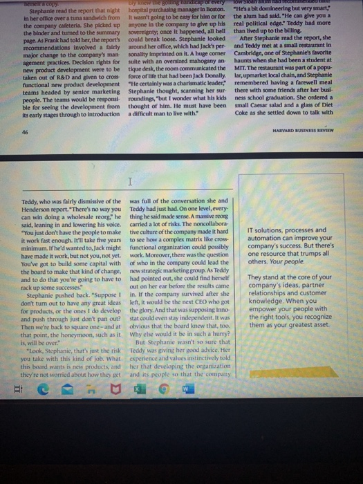 the case study is called : Big Shoes to Fill by