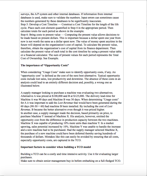 Your Assignment Purchasing manager Meg Tilley is