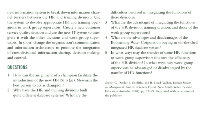 new information system to break down information