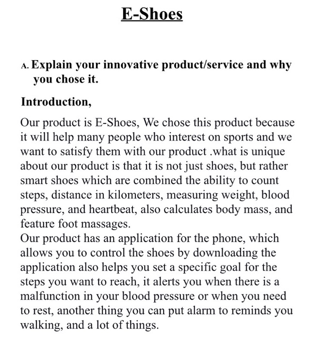 based on this product and those risks Identify 2