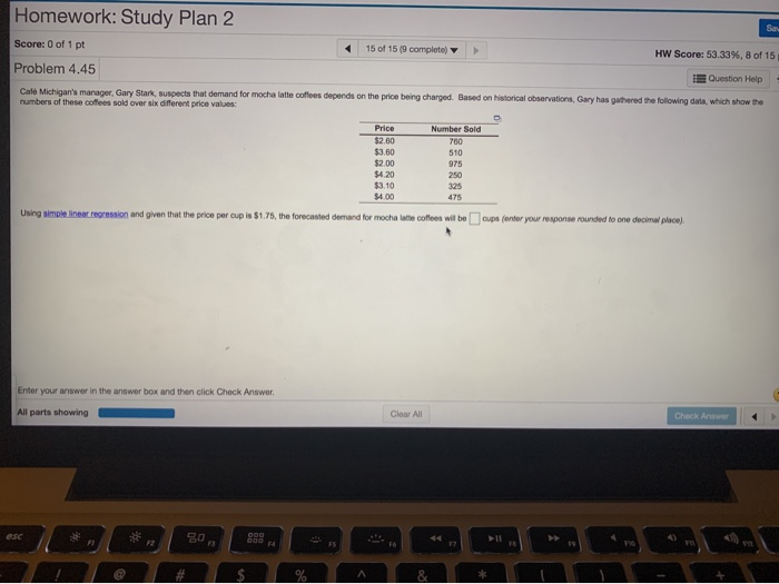 Homework: Study Plan 2 Score: 0 of 1 pt 15 of 159