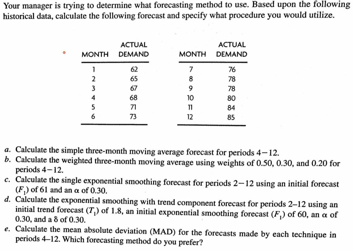 PLEASE SHOW YOUR WORK IN EXCEL WHERE POSSIBLE