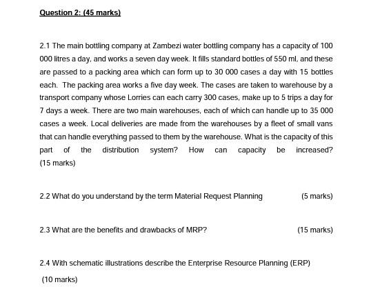 please type 2.1 The main bottling company at