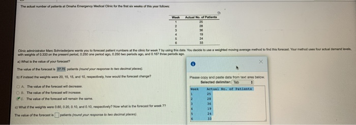 Tha acopera O yunu to a weighed mong average
