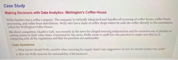 please help me by explaning this case study and