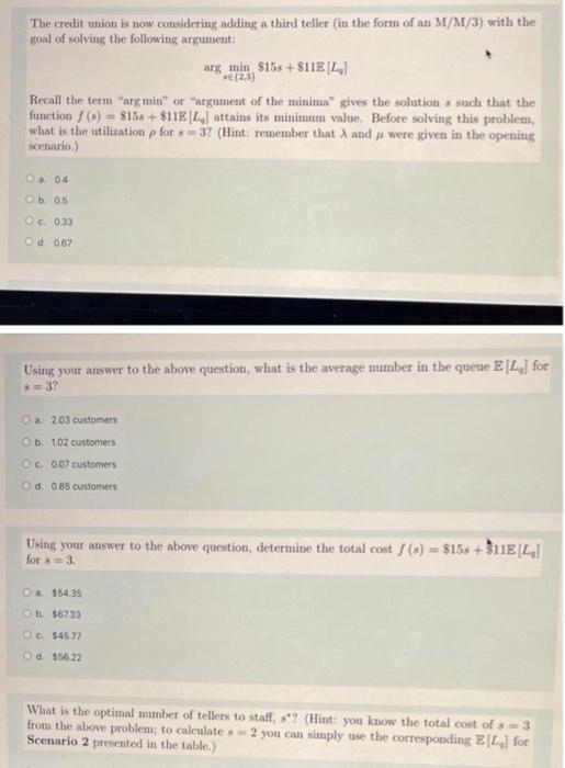 19 2 Staffing with the M/M/s Queue McNeese is