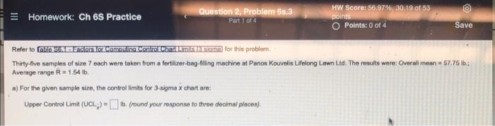 Homework: Ch 6S Practice Question 2, Problem 68.3