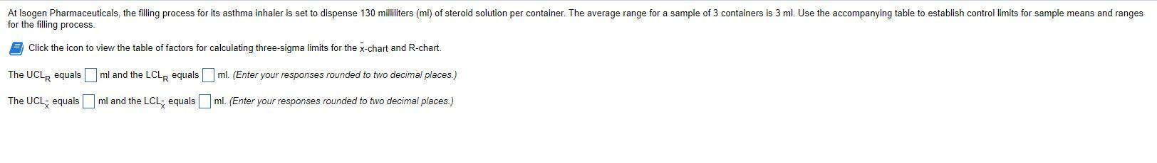 for the filling process. Click the icon to view