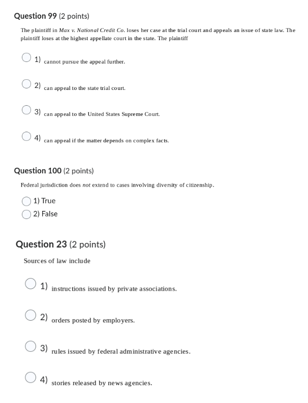 The plaintiff in Max v. National Credit Co. loses