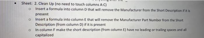 O Sheet: 2. Clean Up (no need to touch columns