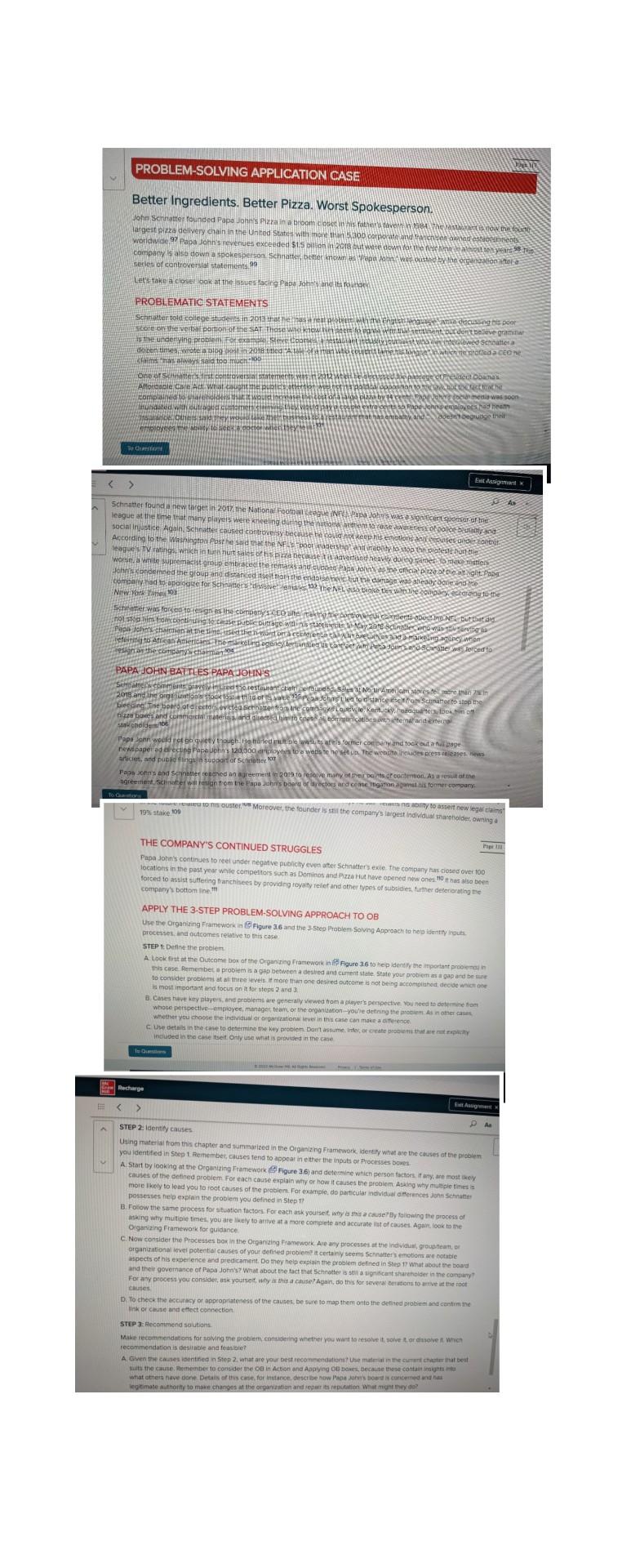 I have this case study I need help with . 3 parts