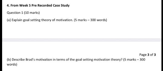 4. From Week 5 Pre Recorded Case Study Question 1