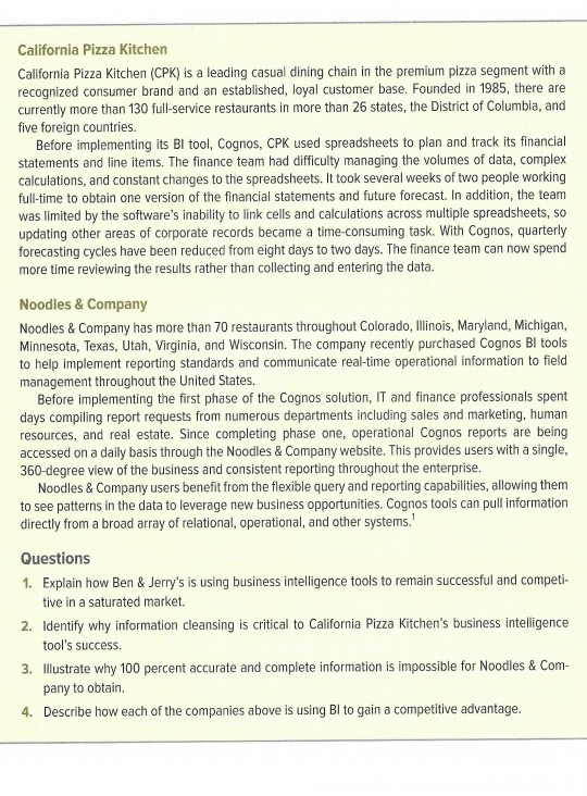 Answer: 4 questions at the END the case study.