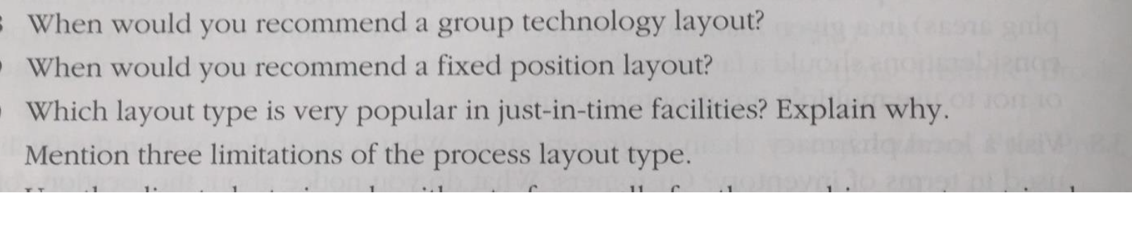 a When would you recommend a group technology