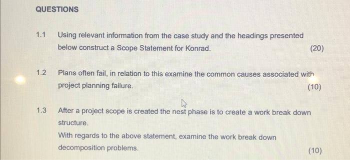 QUESTION ONE [40] Read the case study below and