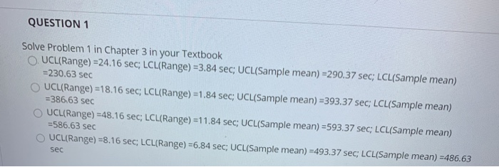 please help with a and b QUESTION 1 Solve Problem