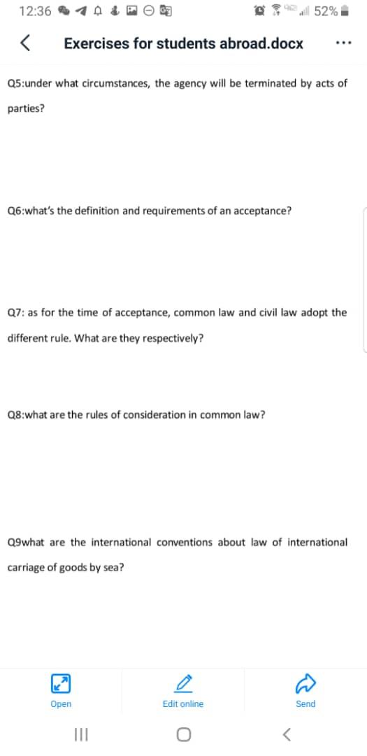 12:36 10 & GY 9 52% < Exercises for students