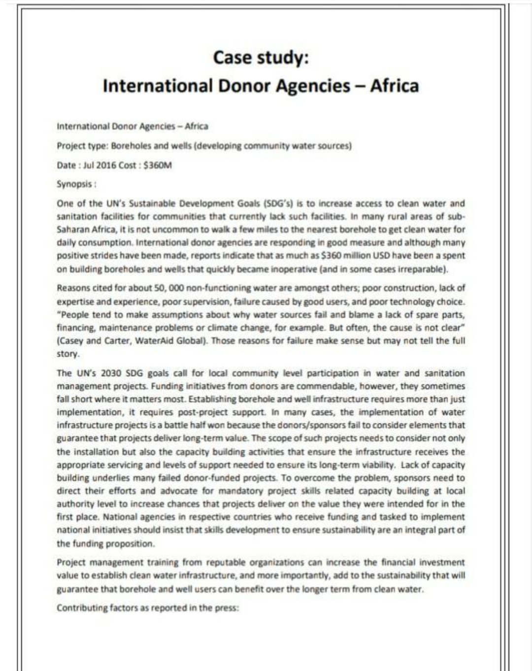 Please read the case study and answer in detailed