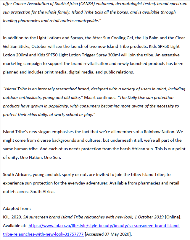 Read the following case study and answer the