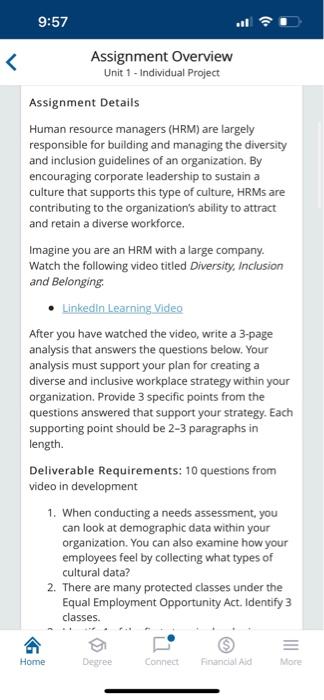 Assignment Details Human resource managers (HRM)