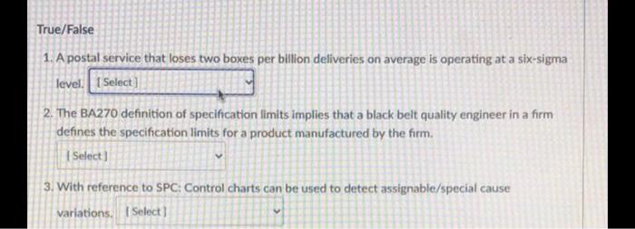 True/False 1. A postal service that loses two