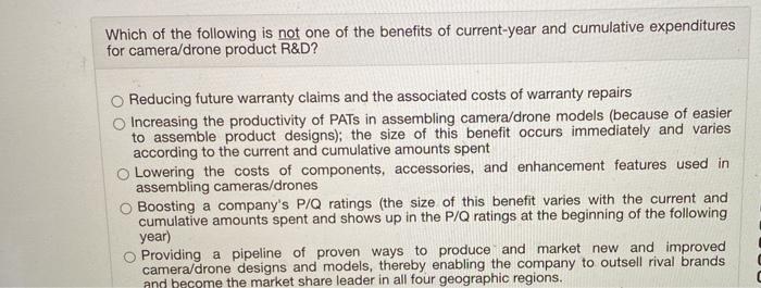 Which of the following is not one of the benefits