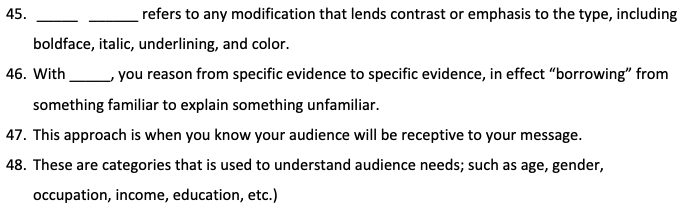 45. refers to any modification that lends