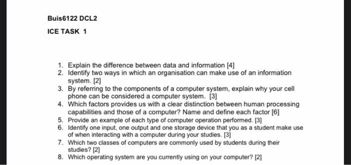 g Buis6122 DCL2 ICE TASK 1 1. Explain the