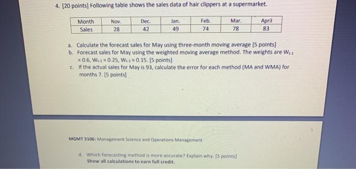 correct answer for a thumps up ! 4. (20 points