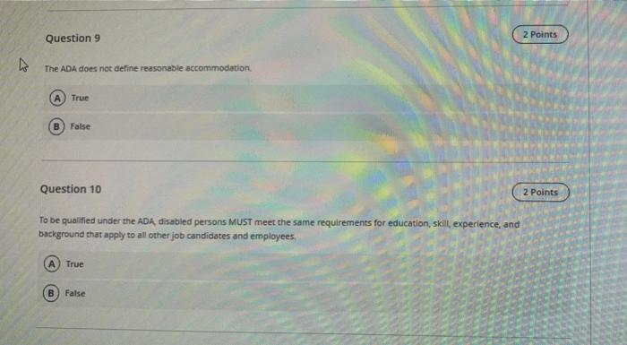 9 ,10 The ADA does not define reasonable